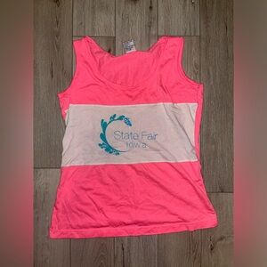 State Fair Iowa Pink Colorblock Tank Top - Women